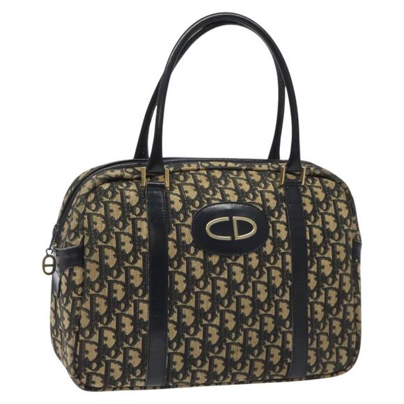 DIOR Trotter Canvas Hand Bag Navy - Picture 1 of 16